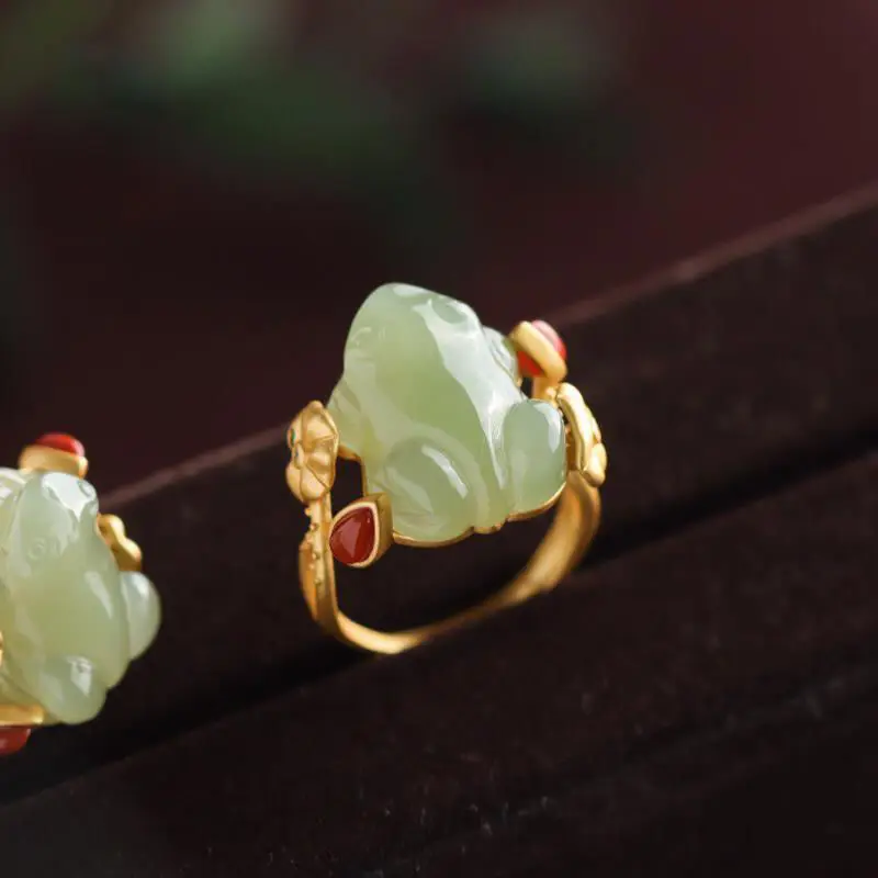 Event Suppliers - Anillos de rana de Jade verde