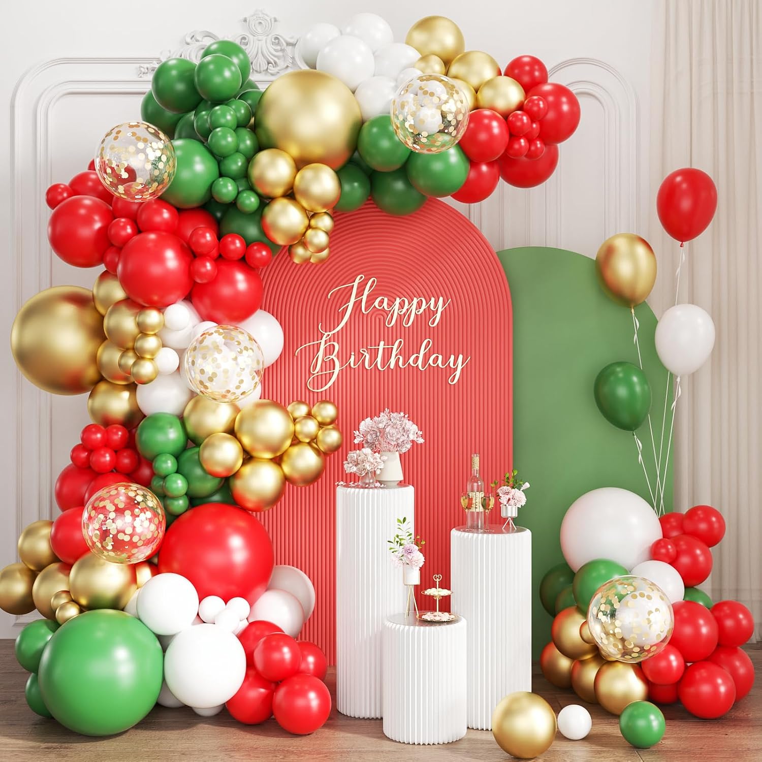 Balloon Arch Kit - Kit de Arco de Globos Rojo,