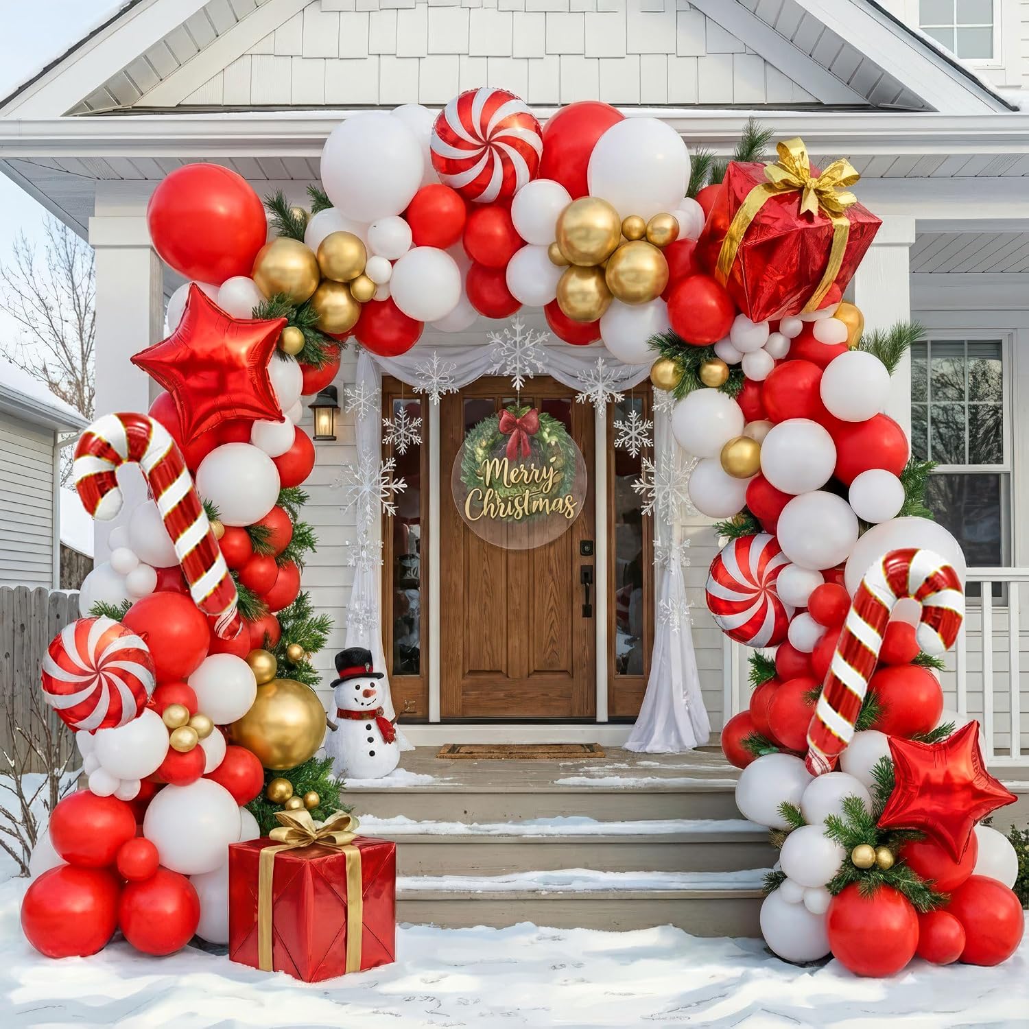 Balloon Arch Kit - Kit de arco de globos navideños