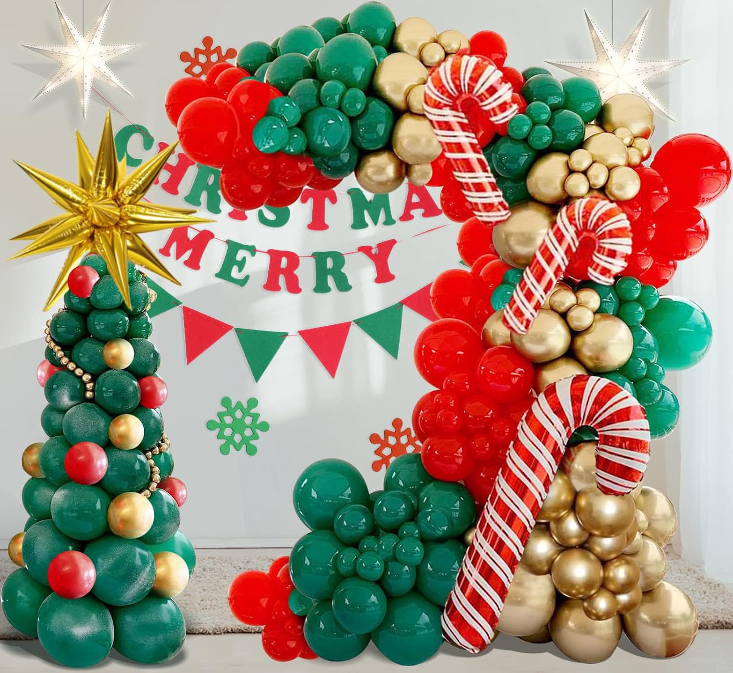 Balloon Arch Kit - Kit de Guirnalda de Globos Navideños