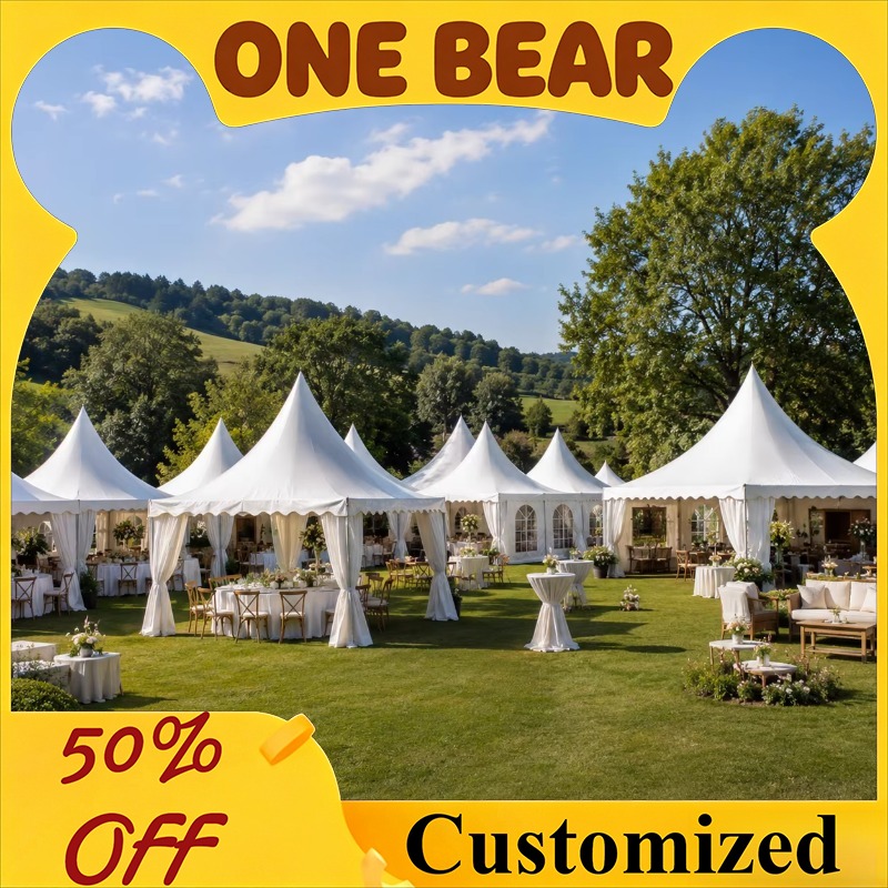 Event & Party Supply Photos - Carpa Pagoda Blanca Personalizable con Techo