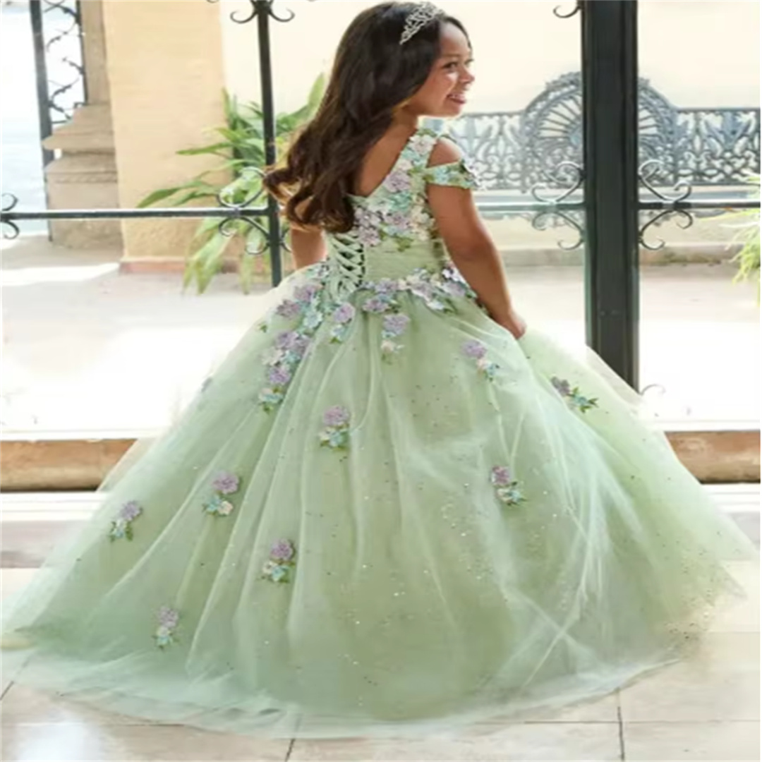 Vestidos de Niña de las Flores - Birthday Sash Glitter reseña y precio