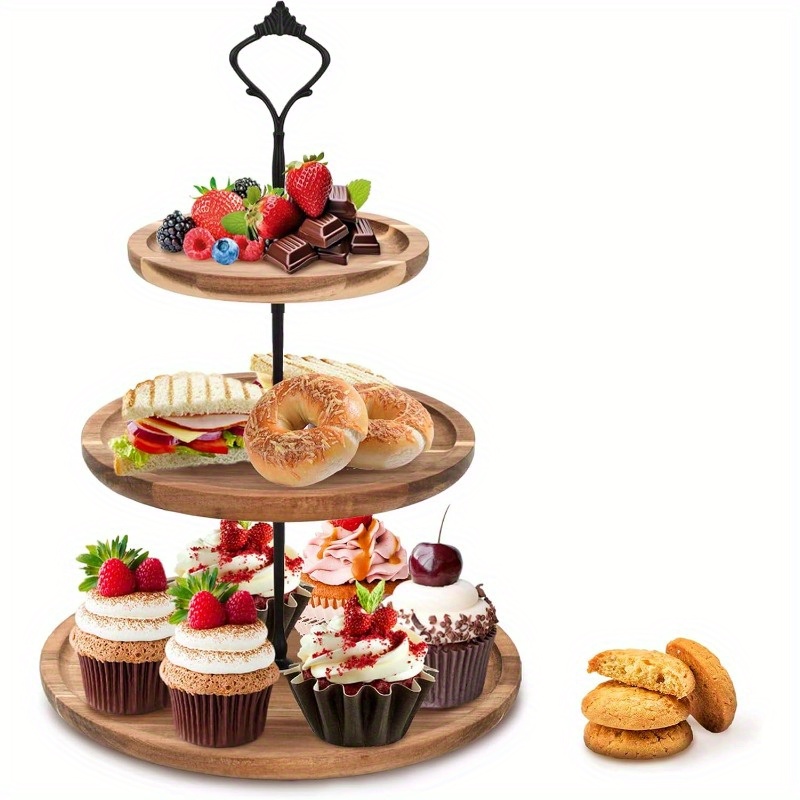 Soporte para pasteles de 3 niv - Cupcake Stand Tier reseña y precio