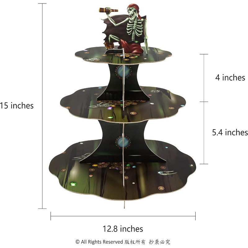 Soporte para cupcakes de pirat - Cupcake Stand Tier reseña y precio