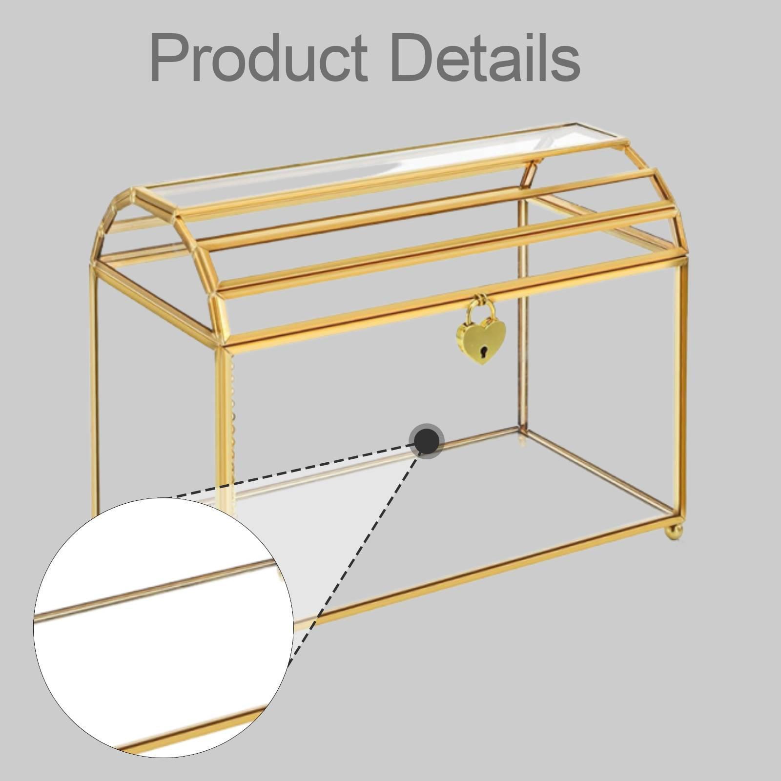Caja de cristal para tarjetas  - Event Party Box reseña y precio