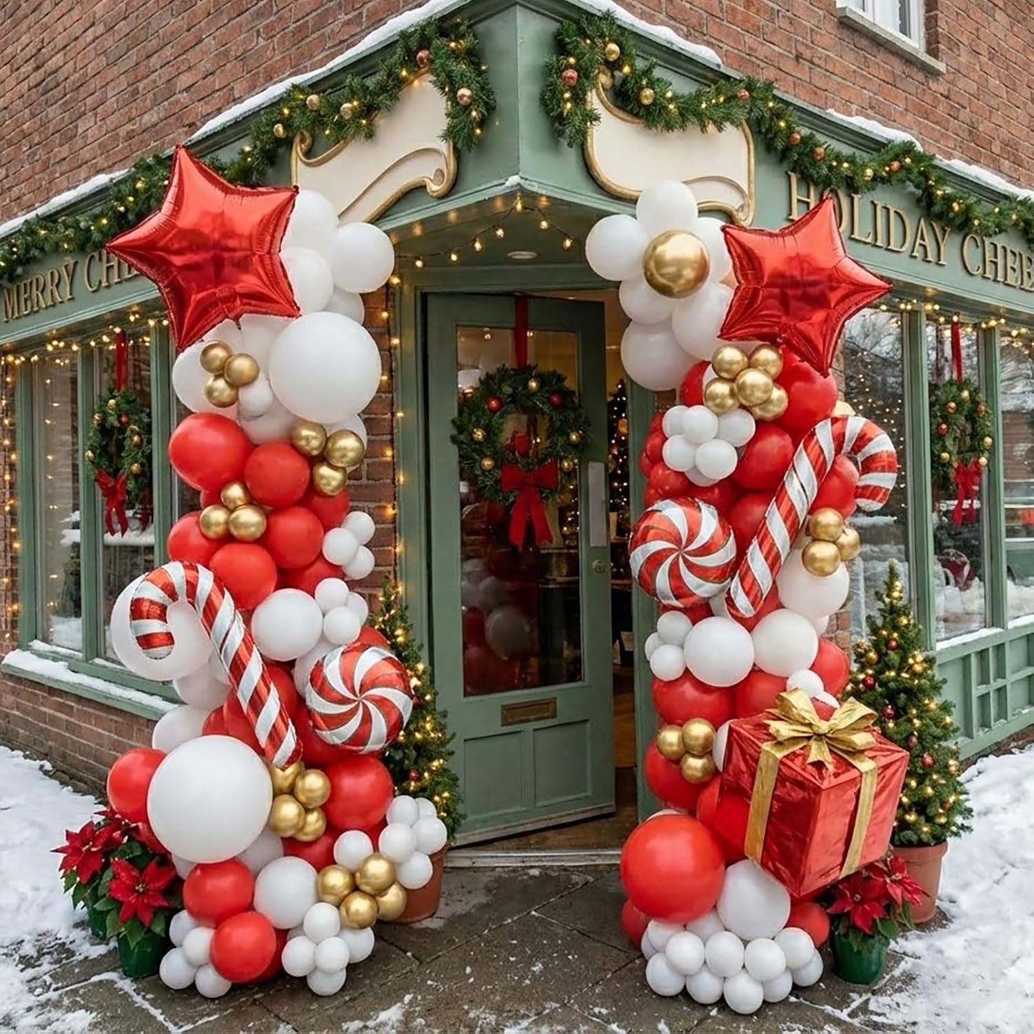 Kit de arco de globos navideño - Balloon Arch Kit reseña y precio