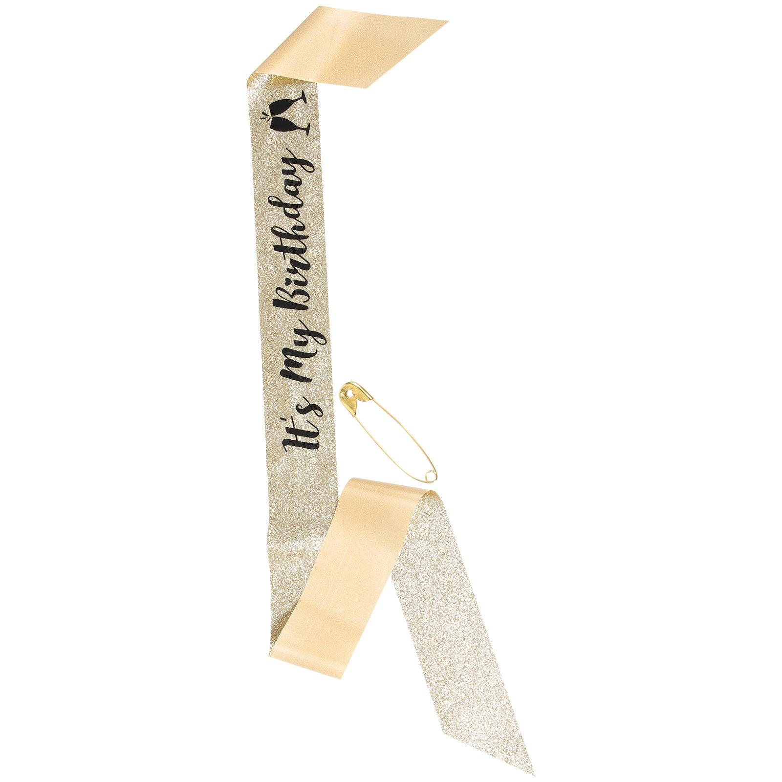 1 unidad de fajín para fiesta  - Birthday Sash Glitter reseña y precio
