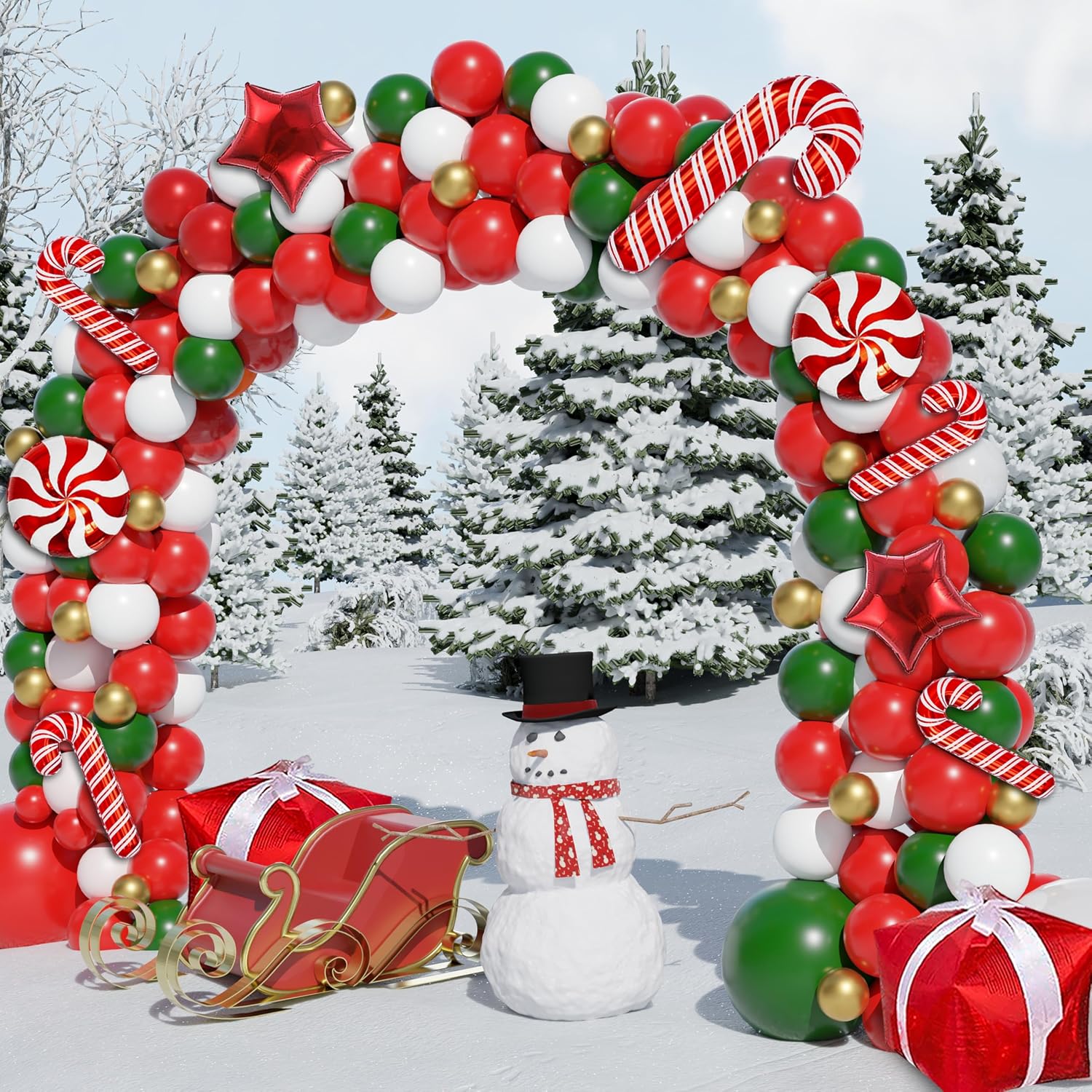 Kit de Arco de Globos Navideño - Balloon Arch Kit reseña y precio