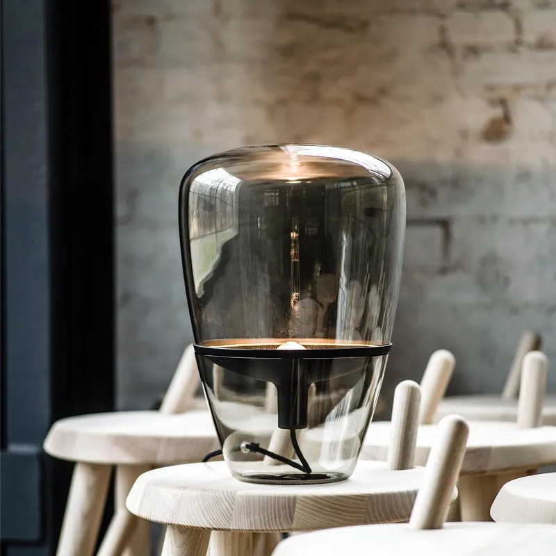 Lámpara de mesa de cristal, lu - Led Balloon Light reseña y precio