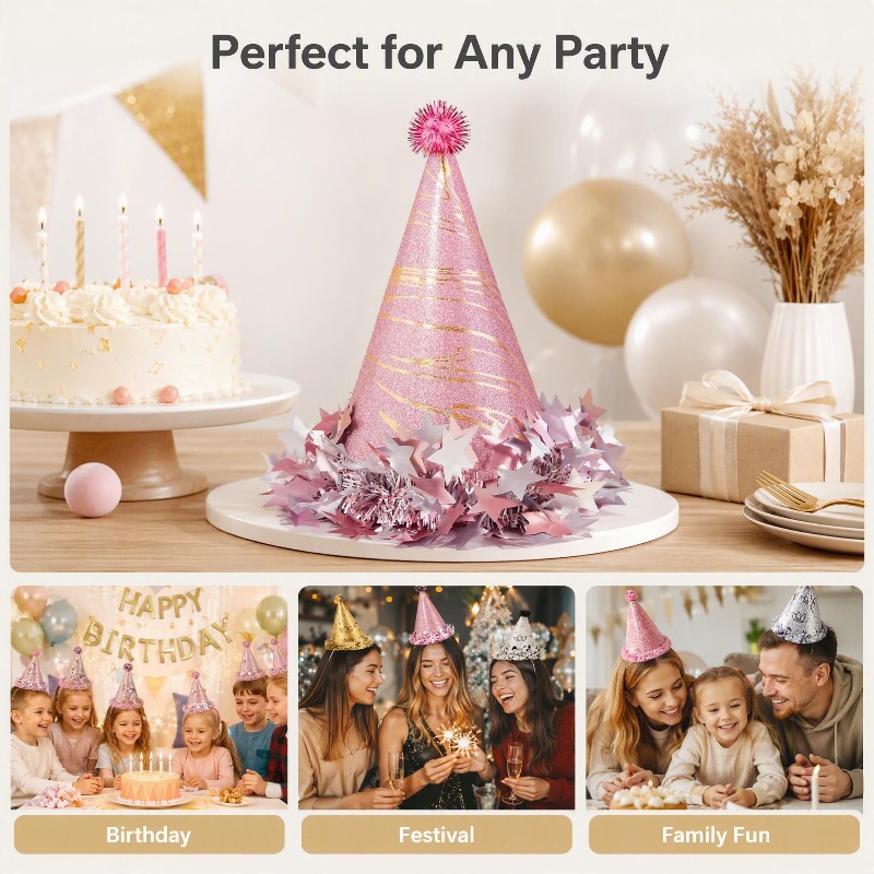 Sombreros de lentejuelas estil - Party Hat Cone reseña y precio