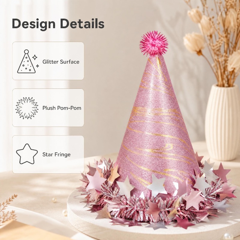 Sombreros de lentejuelas estil - Party Hat Cone reseña y precio
