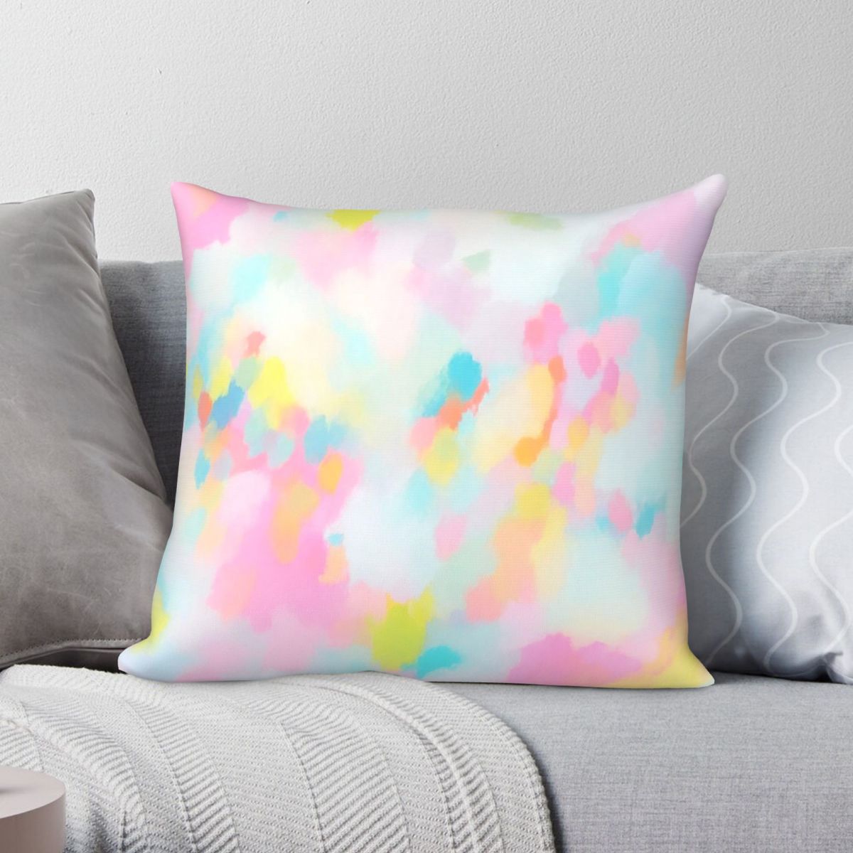 Funda de almohada cuadrada Cot - Cotton Candy Cone reseña y precio