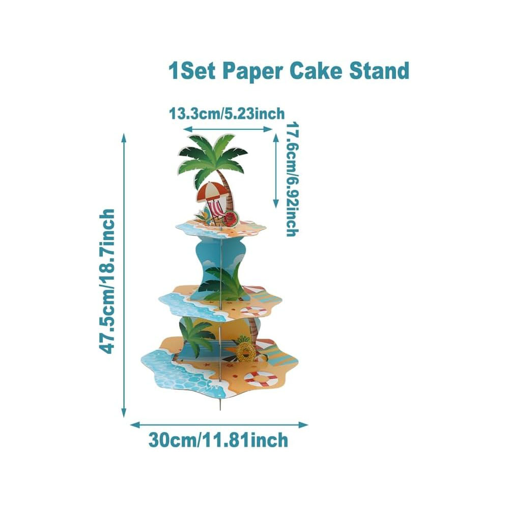 Soporte para cupcakes de playa - Cupcake Stand Tier reseña y precio